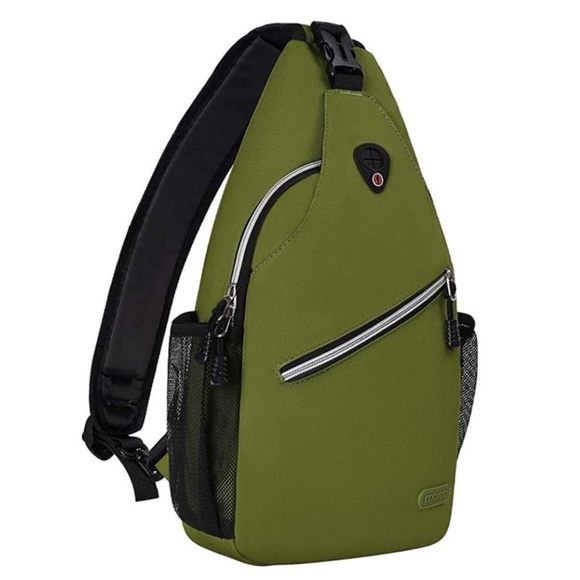 Mosiso Sling Backpack Crossbody Bag Army Green - Picture 1 of 6